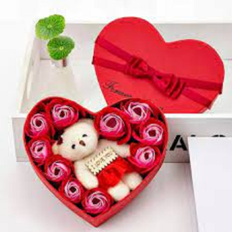 valentines day gift HOT Valentine's Day Creative Gift Rose Teddy Bear ...