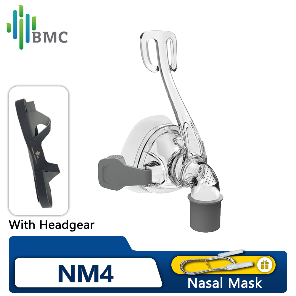 BMC NM4 Nasal Mask With Headgear Silicon Gel Cushions For CPAP Auto CPAP Sleep Apnea OSAHS OSAS Snoring People ราคา 1,230 บาท*ส่งฟรี