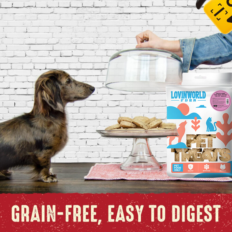 Lovinworld Freeze Dried Raw Dinner Patties – Grain Free Pet Food, Protein Rich Remarkable Red Meat Recipe ราคา 125 บาท*ส่งฟรี