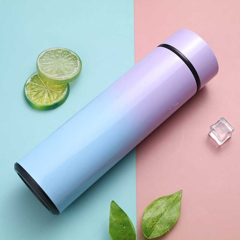 Gambar Stainless Steel 304 Vacuum Flasks Smart Water Bottle Drink Hot Cold LCD Temperature
