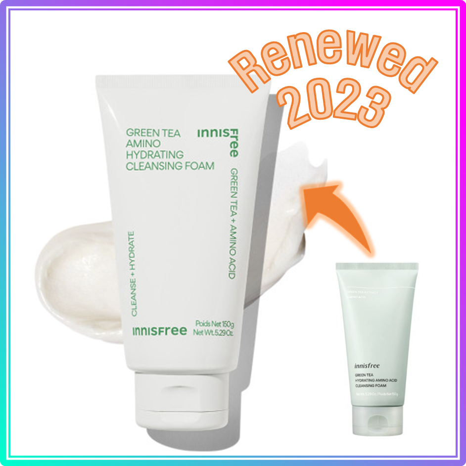 innisfree Green Tea Amino Hydrating Cleansing Foam 150g (2023 AD)