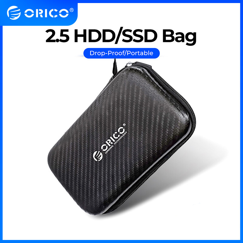 ORICO Hộp Đựng Đĩa Cứng 2.5 Túi Bảo Vệ HDD Di Động Cho Ổ Cứng/Tai Nghe/Ổ Đĩa U Gắn Ngoài 2.5 Inch Hộp Đựng Ổ Đĩa Cứng Màu Đen