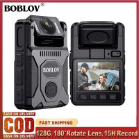 BOBLOV M7/M7PRO With GPS Body Worn Camera 256GB HD 1080P 180Degrees Rotatable Lens Sports Camera 15Hours Recording Body Cameras Video Audio Recorder Camcorder with USB-C Port and Quick Charging