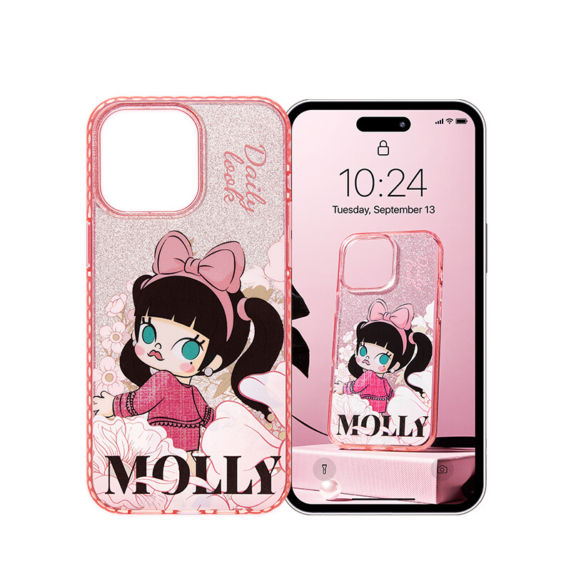 POP MART 茉莉 Daily Look Series-Phone Case for iPhone 15 Pro Max/16 Pro/16 Pro Max