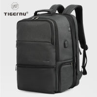 Tigernu 3905 L Expandable  large capacity fit 19 inch Laptop bag Travel  men backpack  With USB Charging Port