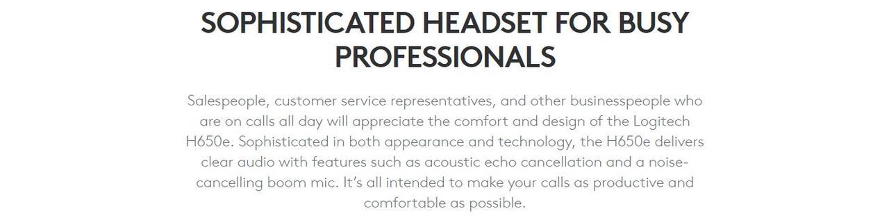 Logitech H650e USB Headset with Pro-Quality Audio and Noise & Echo Canceling Mic 16 fda6739f3b108c73f7be1ea82d8126d2