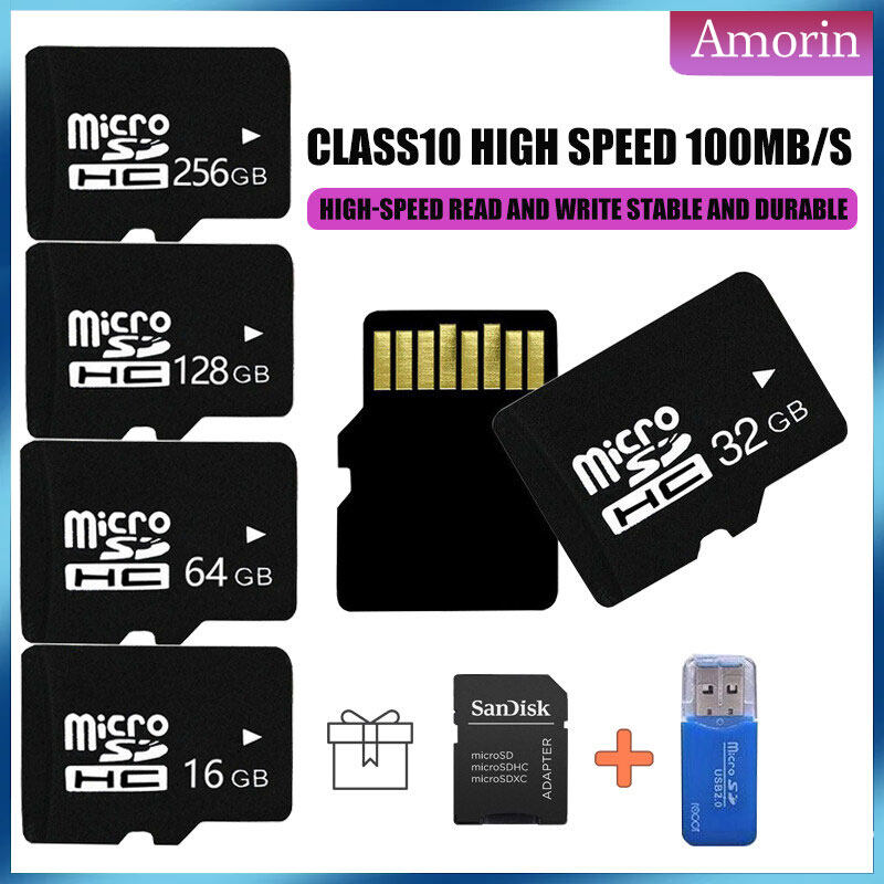 Thẻ Nhớ Thẻ SD Thẻ Nhớ Điện Thoại Di Động 256GB Thẻ MicroSD Bộ Nhớ Điện Thoại Di Động 16GB 32GB 64GB 128GB 256GB
