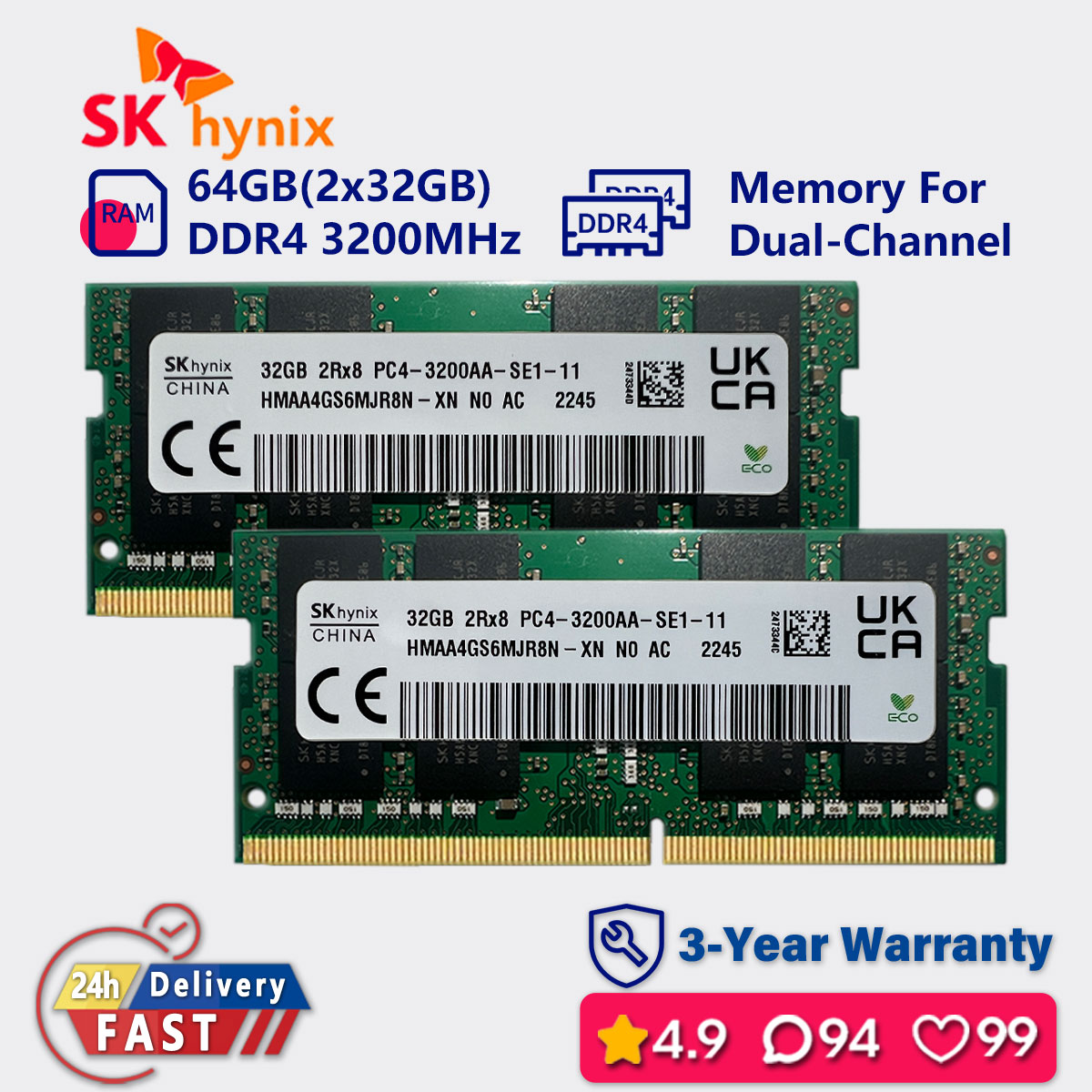 Shop 32gb Hynix Ddr4 at Better Price Online | Lazada Singapore