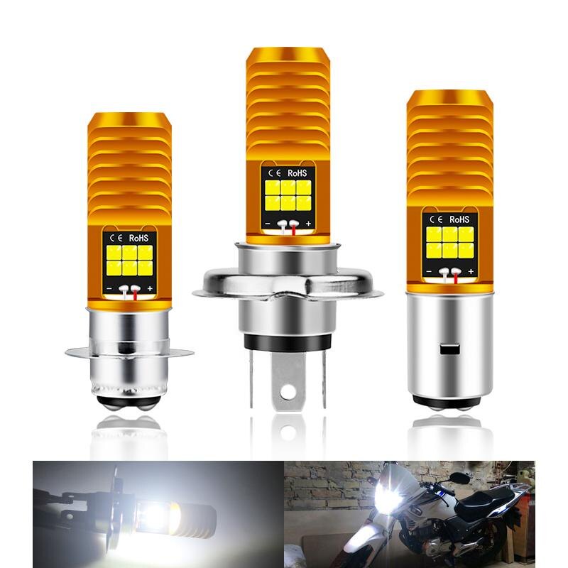 1PC p15d H4 h6m ba20d Đèn Pha Xe Máy siêu sáng 3030led xe máy Scooter đèn chiếu sáng phụ kiện xe máy