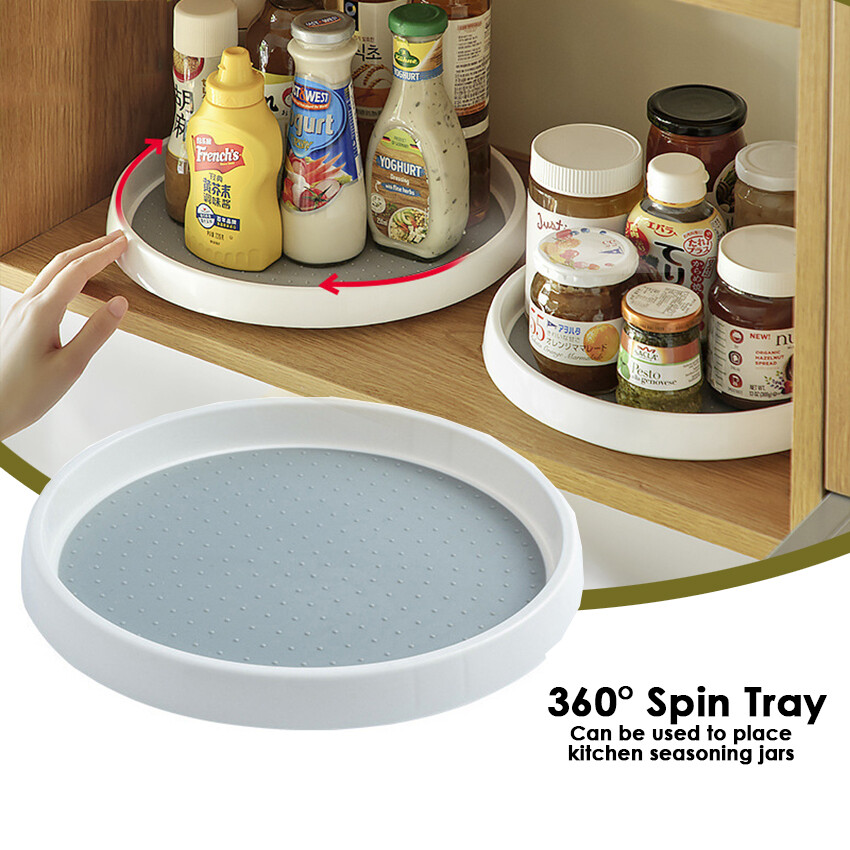 Tomor life bếp 360 ° xoay khay kệ để đồ nhà bếp bàn xoay gia vị nhà bếp giá lưu trữ