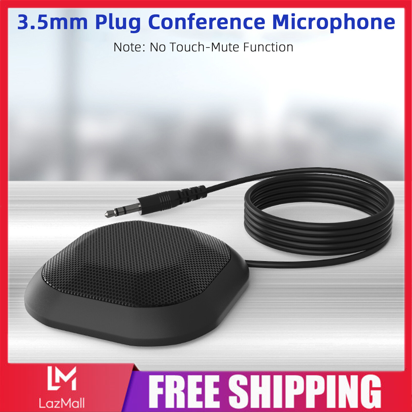 Micro hội nghị cắm usb/3.5mm tiện dụng, tụ điện đa hướng 360 ° máy tính micro pc cắm và chơi tương thích với windows macos cho pc máy tính xách tay hội nghị video trò chuyện chơi game ghi âm trực tuyến lớp skype