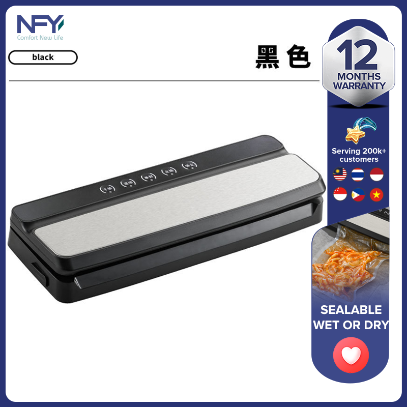 New stainless steel automatic small vacuum sealing machine household food vacuum packaging machine preservation machine ราคา 938 บาท*ส่งฟรี