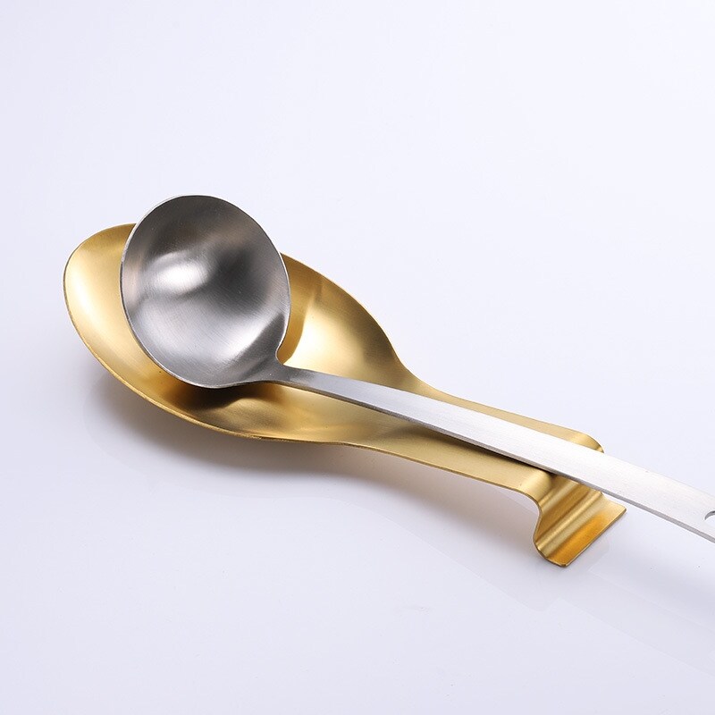 Gambar 1 multi function spoon mat rack stainless steel spoon tableware mat rack shelf kitchen tool clip holder