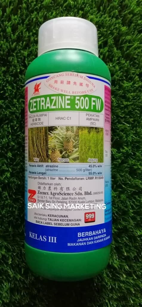 1l Zetrazine Atrazine 45 Herbicide Racun Rumput Tanaman Jagung Tebu Dan Nanas Lazada