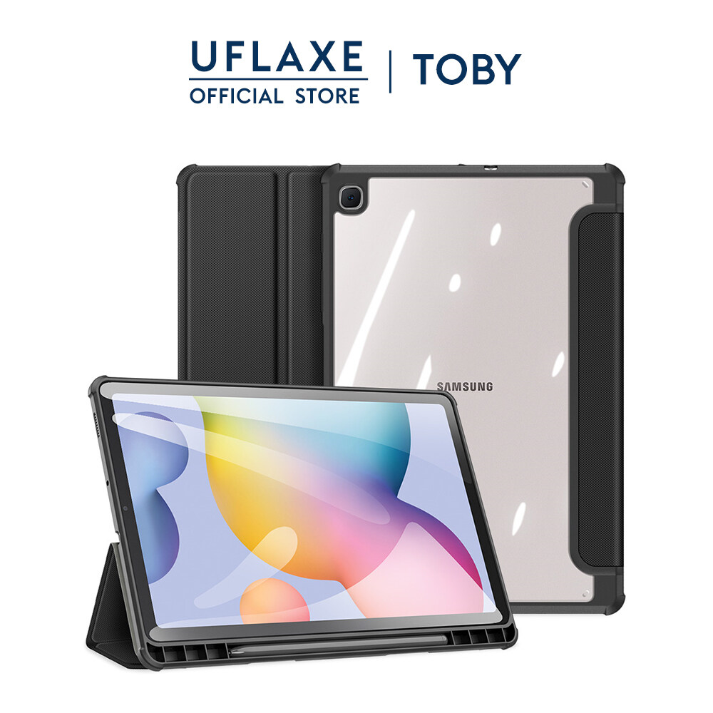 UFLAXE TOBY Ốp Folio Thông Minh Chống Sốc cho Samsung Galaxy Tab S6 Lite Ốp Sách Thông Minh Bền Bỉ B