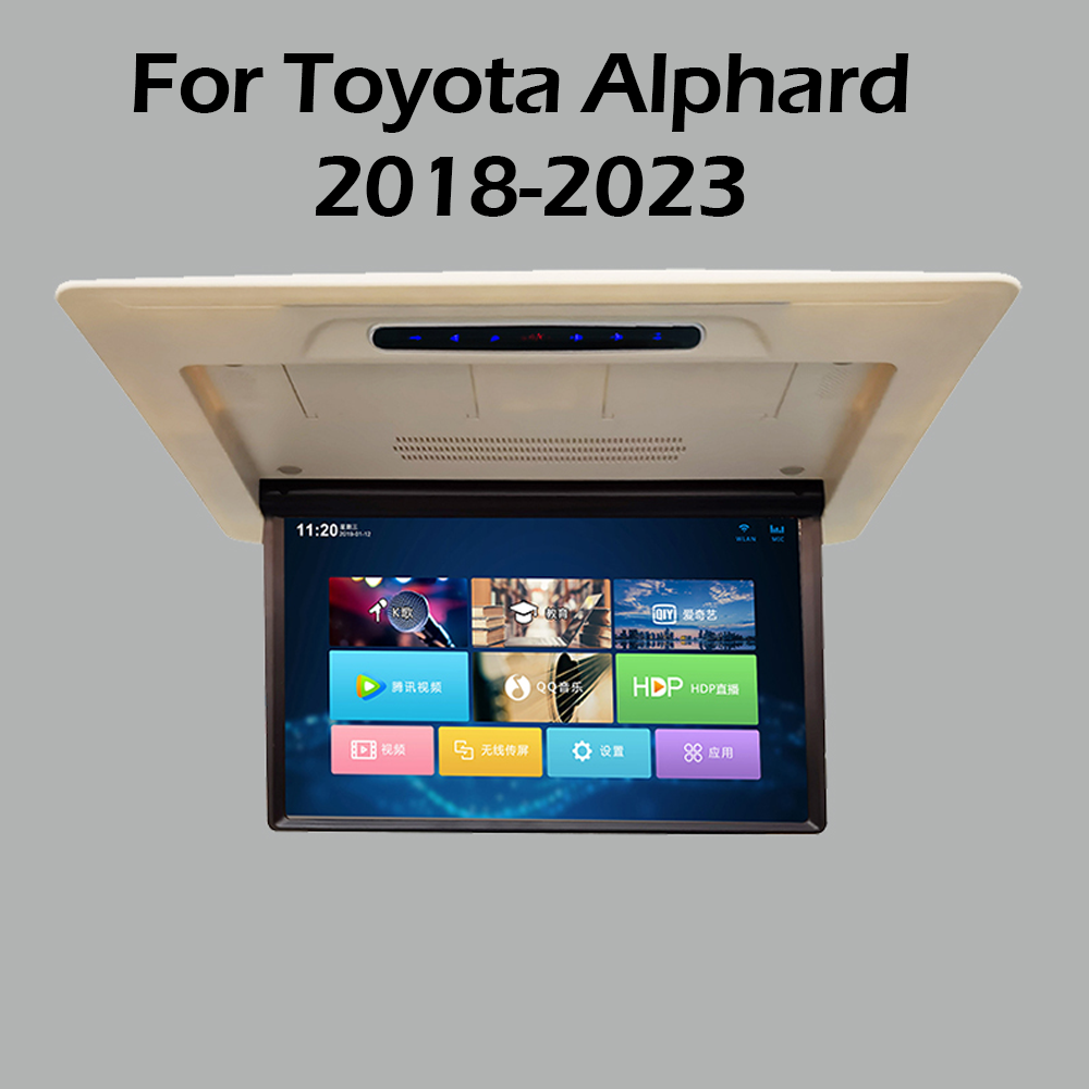 Toyota Alphard-15.6 inch Roof Mount MP5 Player Multimedia Video Player Ceiling TV Android 9 2+32G Octa Core Cpu Bluetooth 4.2 HDMI Input For 2018-2023 Alphard ราคา 18,752 บาท*ส่งฟรี