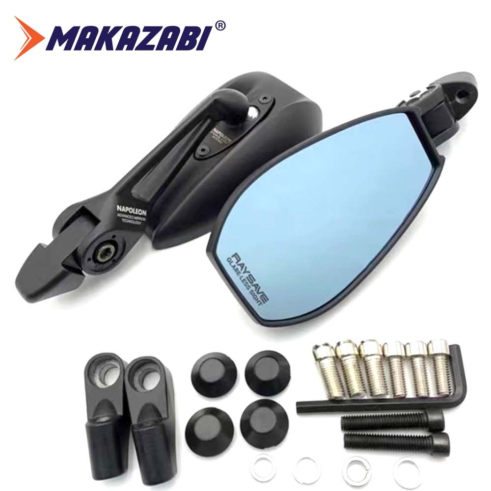Universal Motorcycle CNC Rear View RAYSAVE TANAX NAPOLEON Side Mirror Handle bar mirror For Honda PCX150 PCX160 ADV X-ADV MT07 sniper155 CLICK150 V1 V2 kawasaki bmw ktm suzuki ducati yamaha Vespa etc ราคา 549 บาท*ส่งฟรี