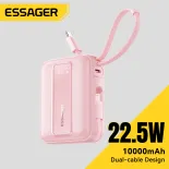 Essager PD 22.5W kỹ thuật số cầm tay Pin sạc dự phòng với 20000mAh/10000mAh được xây dựng trong đường đôi mini ngân hàng điện cho iPhone Huawei Xiaomi Samsung