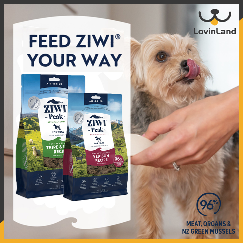 Lovinland ZIWI PEAK Air-dried Dog Food Venison Lamb Tripe Main Food Snacks Pet Food 454g - 1kg - 2.5kg ราคา 5,359 บาท*ส่งฟรี