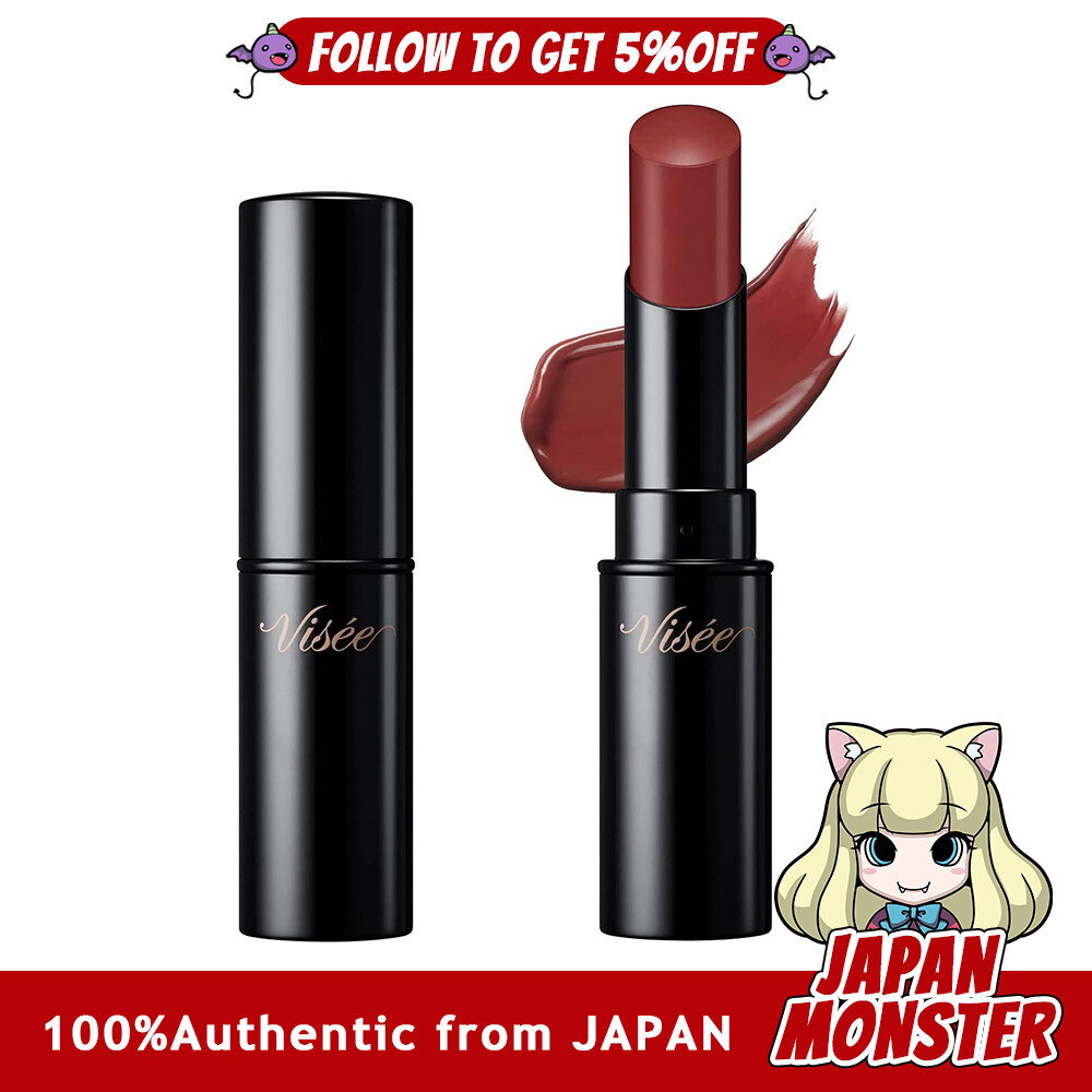 Kose Visee Nenmaku Fake Rouge BR350 Apple Kiss Brown Red Mucosa Lip Mucosa Color Complexion Shiny Serum Ingredients 3.8g x 1