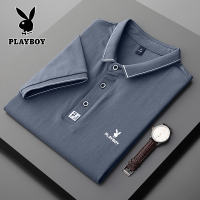 PLAYBOY POLO shirt Mens Short Sleeve T-shirt Summer Youth Thin Mens Breathable Polo Business T-shirt for men