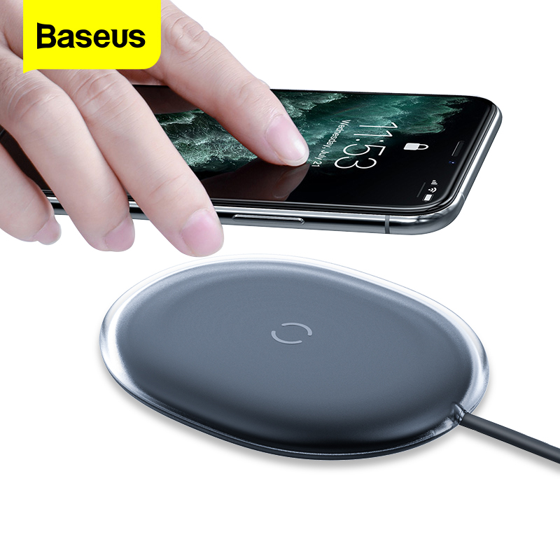 Baseus bộ sạc không dây bộ sạc không dây qi nhanh 15w cho samsung xiaomi mi 9