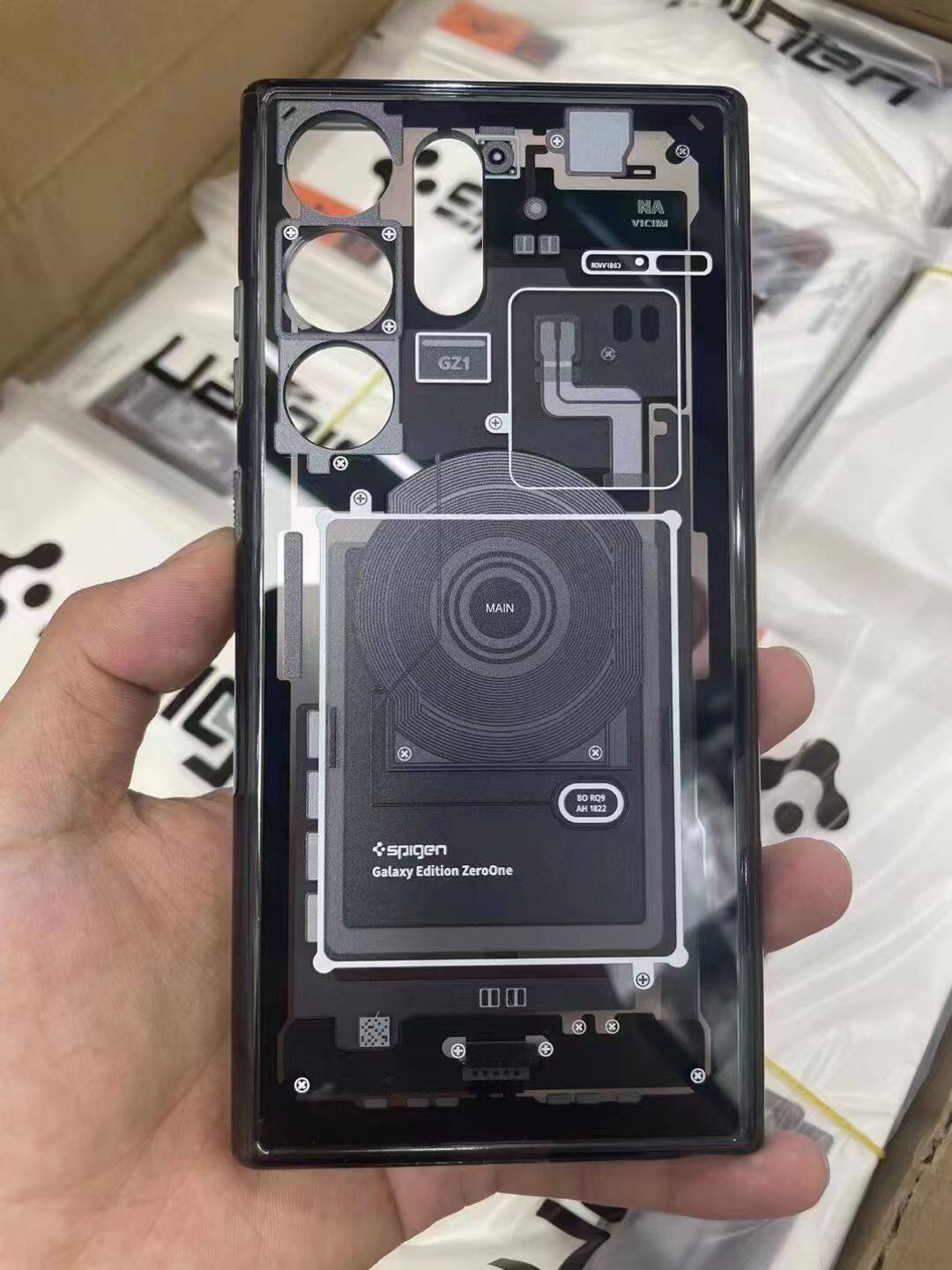 ZERO Vỏ đồng hồ từ Spigen Hybrid Zero One cho for Samsung S22 ULTRA S23 S23+S23 S24ULTRA+Quad Drop