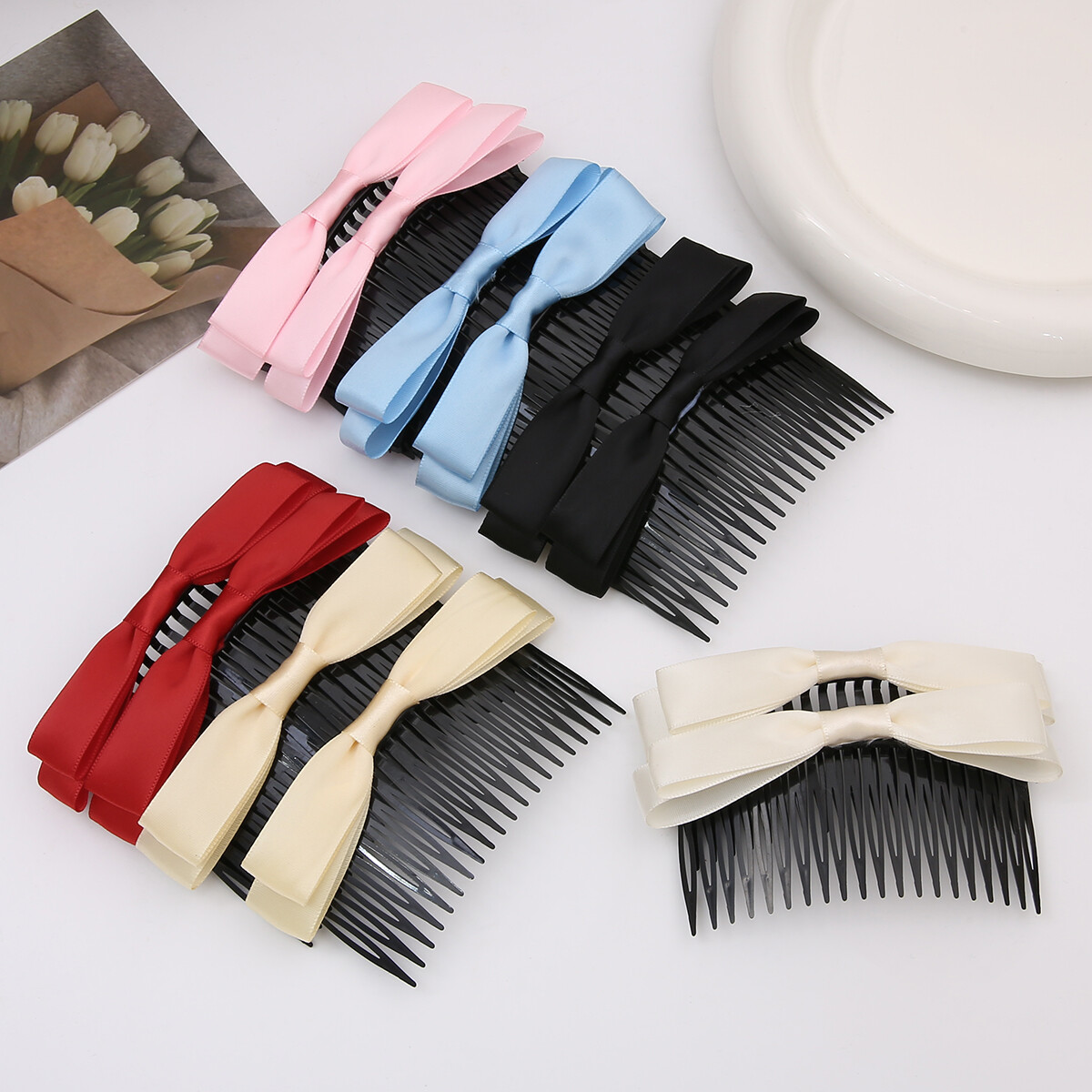 Cung Hàn Quốc Lược chải tóc bangs Lược cô gái Phụ Nữ Phụ kiện tóc kẹp tóc đảo ngược Lược chải tóc