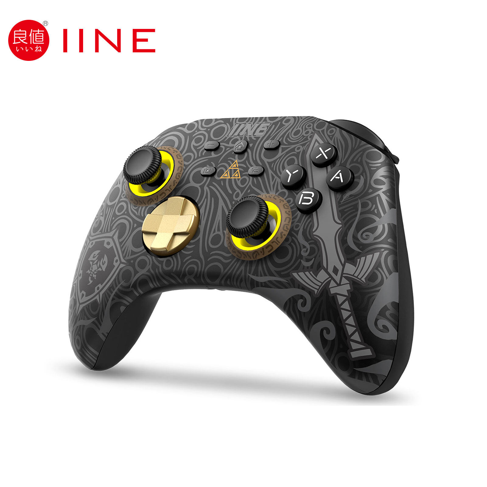 Iine ares bộ điều khiển không dây pro với tai nghe jack đèn rgb tương thích nintendo switch pc steam phone