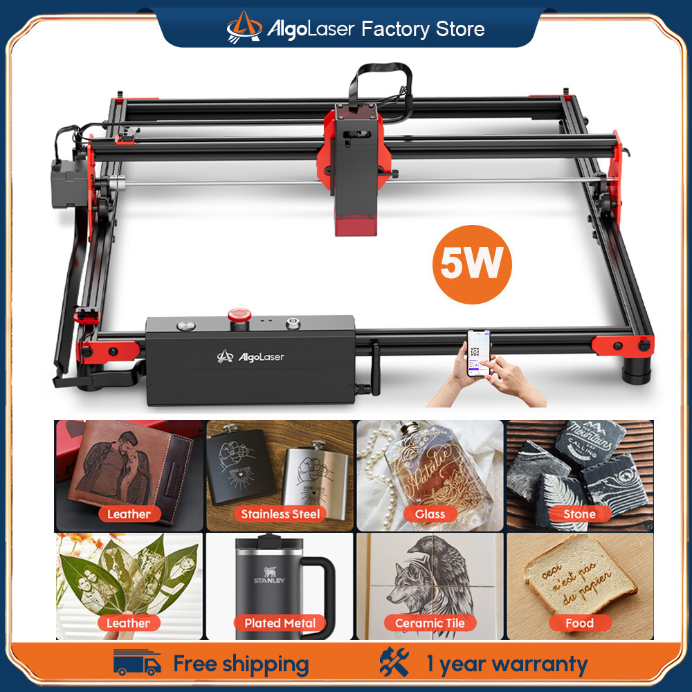 [AlgoLaser DIY KIT 5W Laser Cutter Machine Logo Printer High Speed WIFI APP Laser Engraver and Cutter Kit Wood Carving Machin,AlgoLaser DIY KIT 5W Laser Cutter Machine Logo Printer High Speed WIFI APP Laser Engraver and Cutter Kit Wood Carving Machine,] ราคา 10,568 บาท*ส่งฟรี