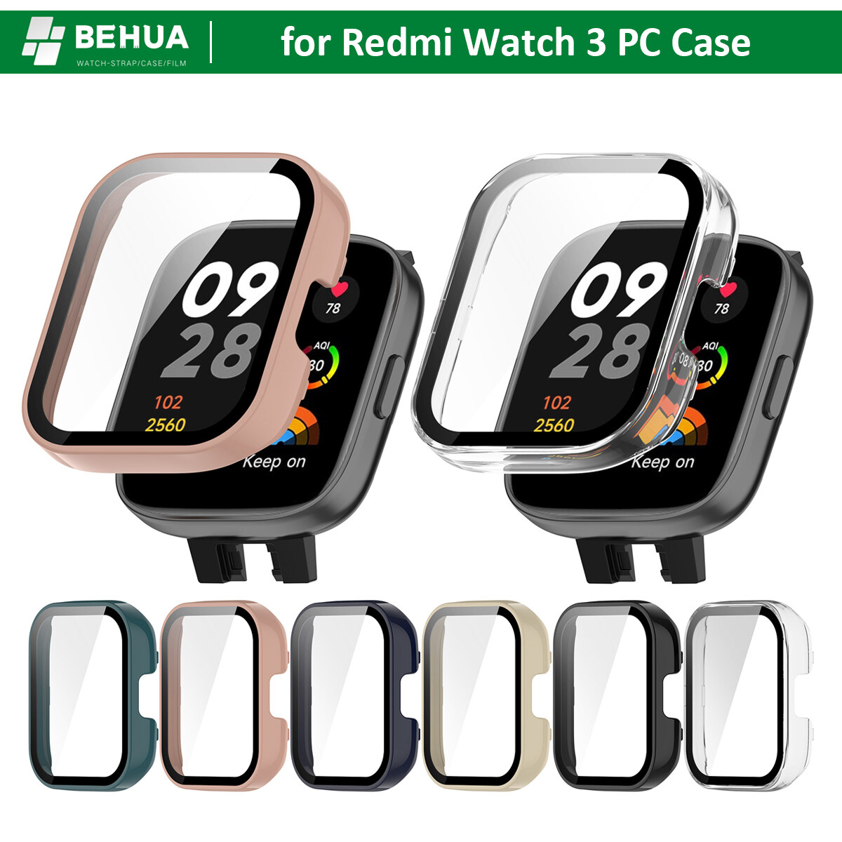 Ốp Đồng Hồ PC Cho Xiaomi Redmi Watch 3 Ốp Cứng Bọc Hoàn Toàn
