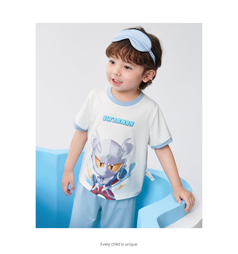 balabala Ultraman Ip Kids Pajama Set Summer Airconditioned Wear Boy Home Wear · v2
