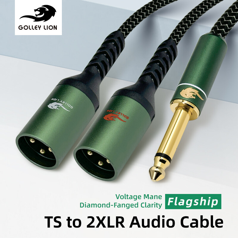 GOLLEY LION TS to XLR Male Splitter Cable, Low-Noise for Instruments/PA Systems ราคา 1,235 บาท*ส่งฟรี