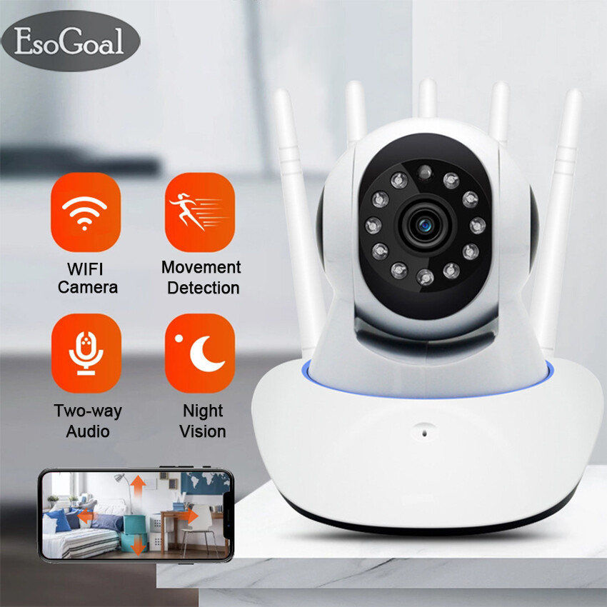 EsoGoal Camera Không Dây Camera An Ninh WiFi Camera WiFi Độ phân giả Full HD 1080P- Hồng ngoại ban đêm- Phát hiện chuyển động