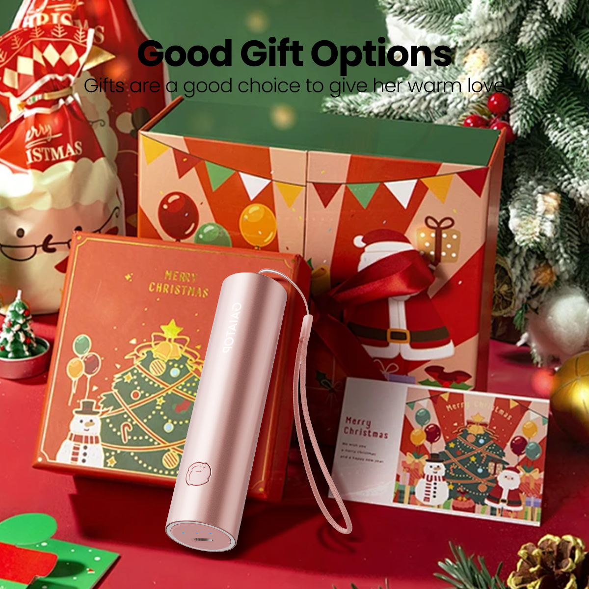 Gaiatop Hand Warmers Rechargeable, Electric Portable Pocket Heater Rechargeable Hand Warmer Heat Therapy Great Gifts for Raynauds, Hunting, Golf, Camping, Women, Men ราคา 499 บาท*ส่งฟรี