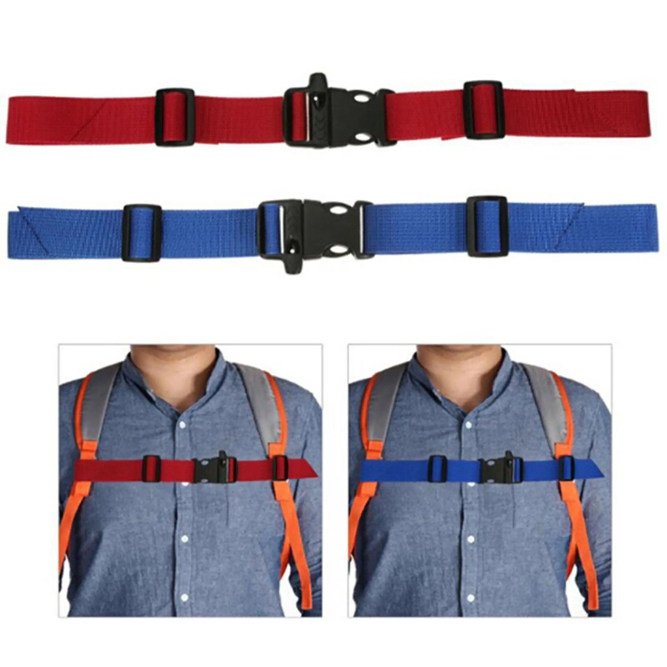 Webbing Buckle Clip Strap Backpack Bag Harness Nylon Quick Release Safety New