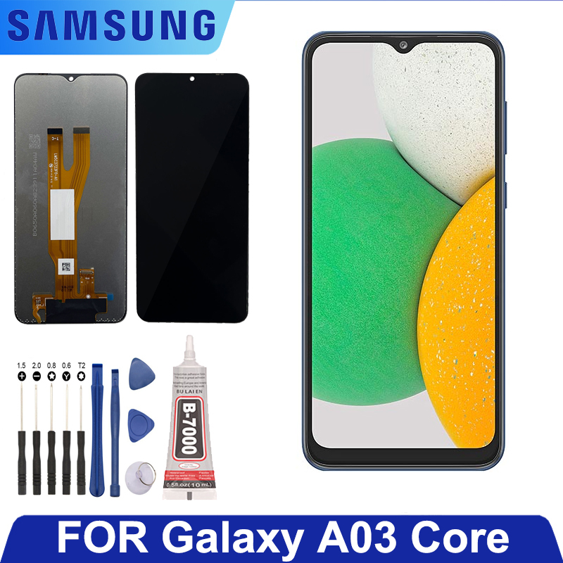 Màn hình lcd a032 6.5 inch cho samsung galaxy a03 core lcd sm-a032f sm-a032f/ds bảng điều khiển màn hình kính bộ số hóa màn hình cảm ứng