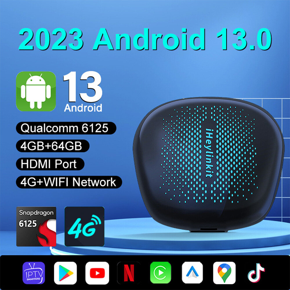 CP608 Ultra Carplay Ai Box Wireless CarPlay Android Auto Adapter Android 13.0 Youtube Netflix Wifi SIM Network 8+128G ราคา 4,940 บาท*ส่งฟรี