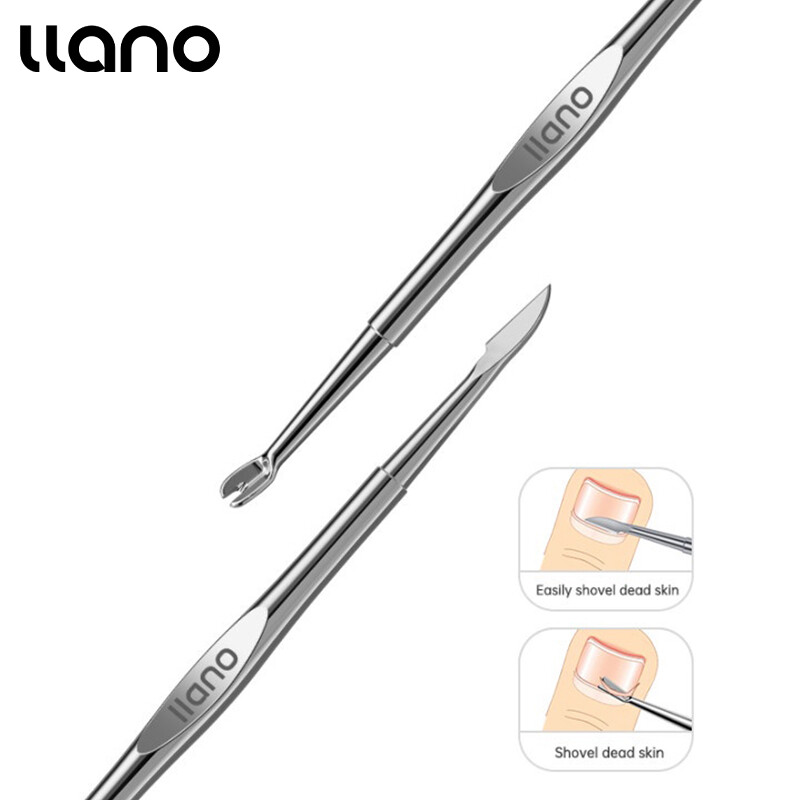 Llano dụng cụ tẩy da chết dụng cụ làm sạch móng tay bằng thép không gỉ dụng cụ làm móng