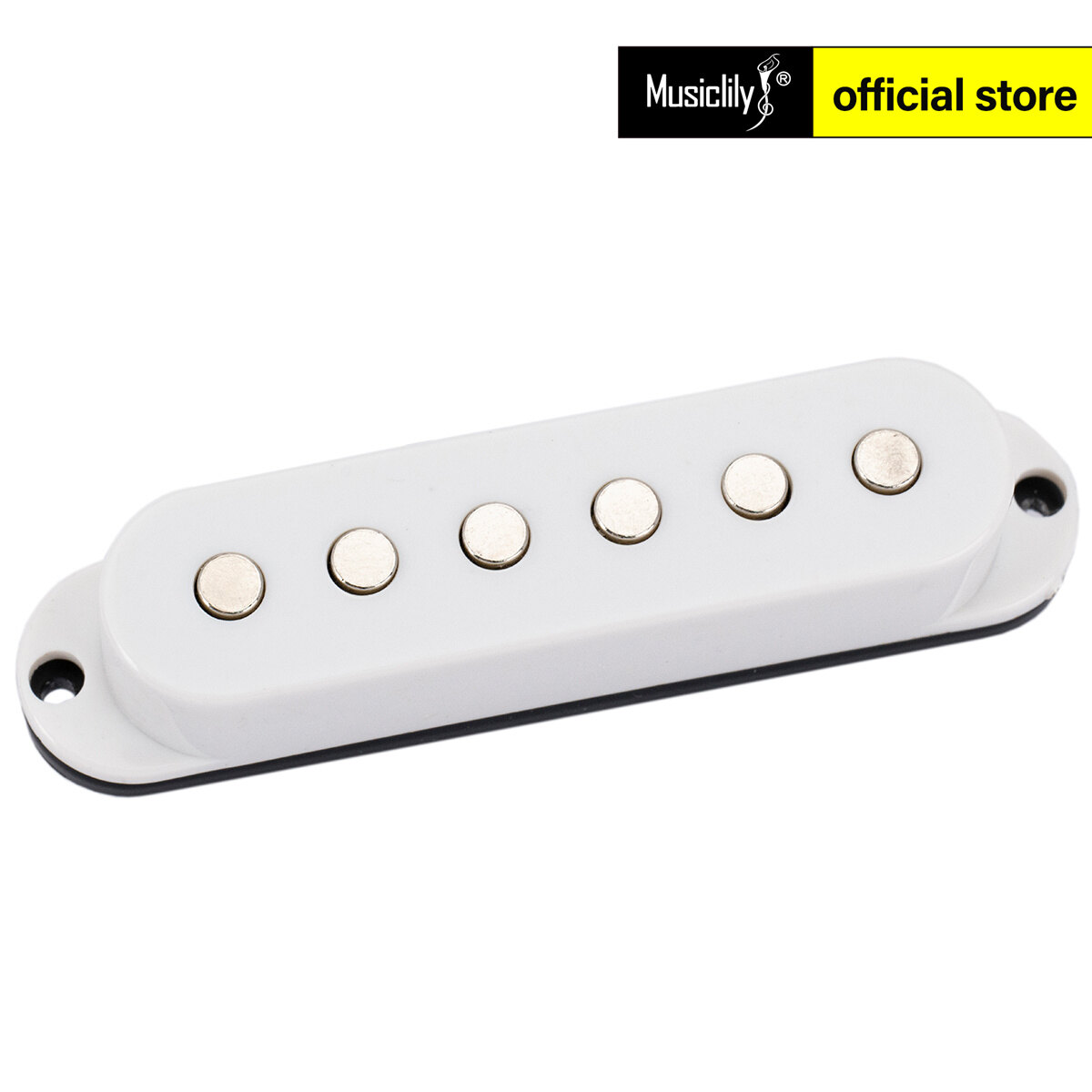 Musiclily cơ bản 50mm gốm nam châm cuộn dây đơn Pickup ở gần đuôi cần đàn cho Strat phong cách guitar điện