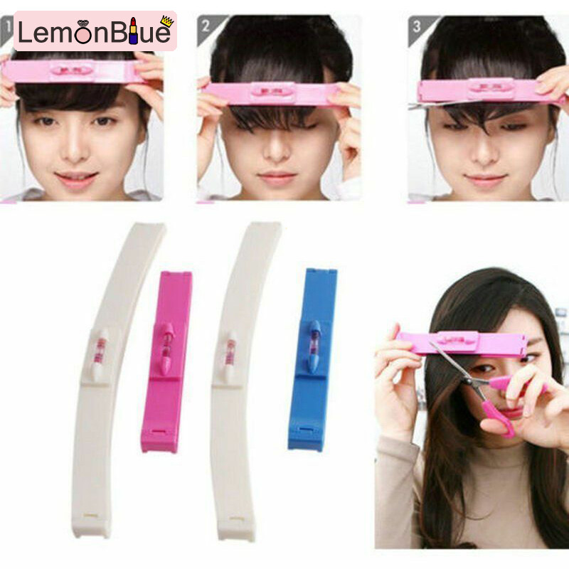 Gambar LemonBlue Clip Cut Tool Hair Trimmer Fringe Hair Cutting Barrettes Hairpins DIY Accurate for Home Pink