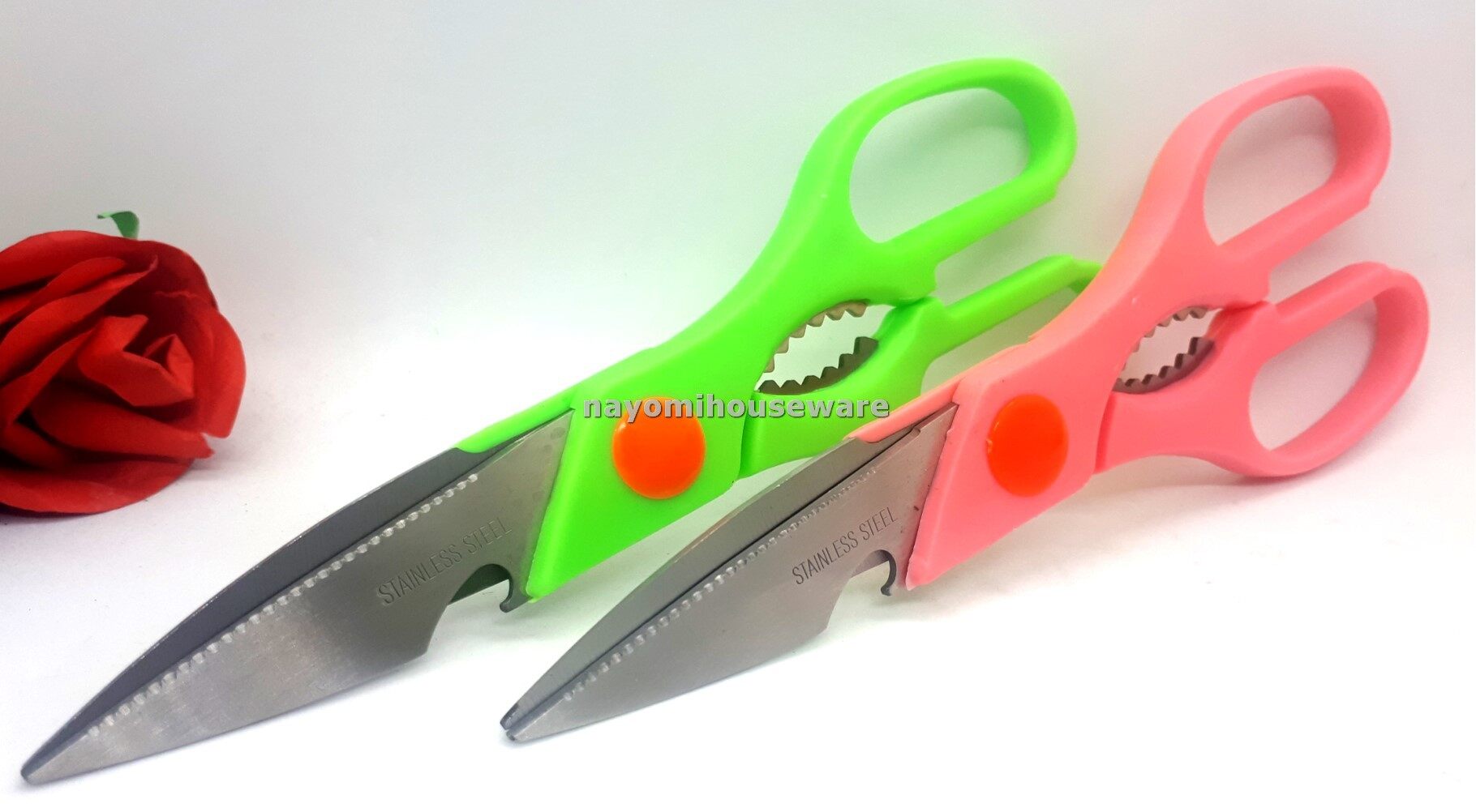 Gambar 1 Piece Stainless steel Multi Function Kitchen Scissor for home used.Ship within 6 hours.