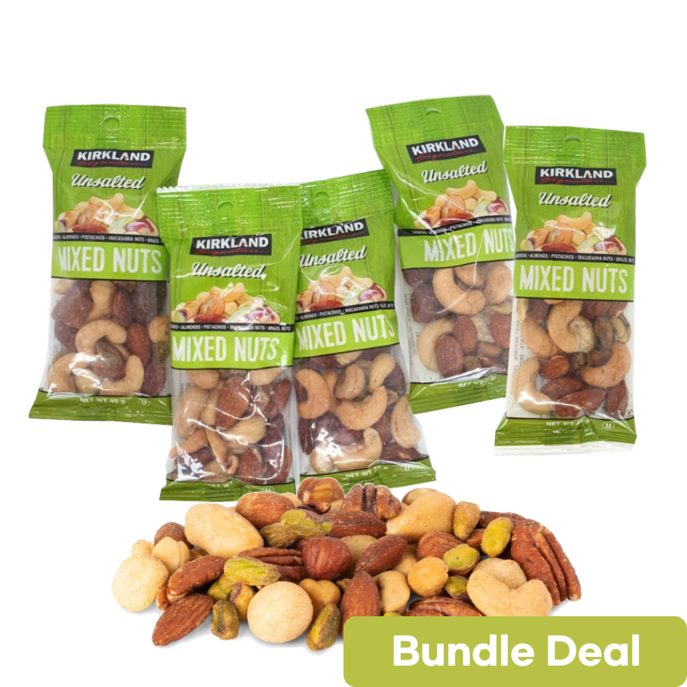 Bundle Deal KIRKLAND Unsalted Mixed Nuts Snack Packs