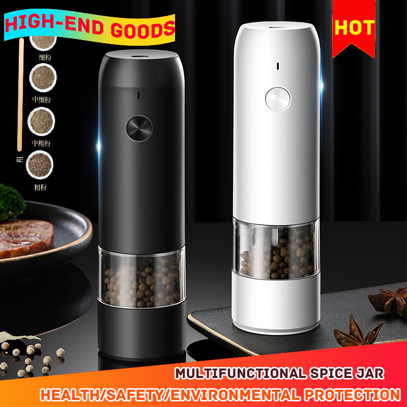 Gambar ?100% Quality Assurance? Kitchen Pepper Grinder Electric Thick And Fine Seasoning Bottle Seasoning Bottle Manual Sea Salt Pepper Grinder Grinding Bottle