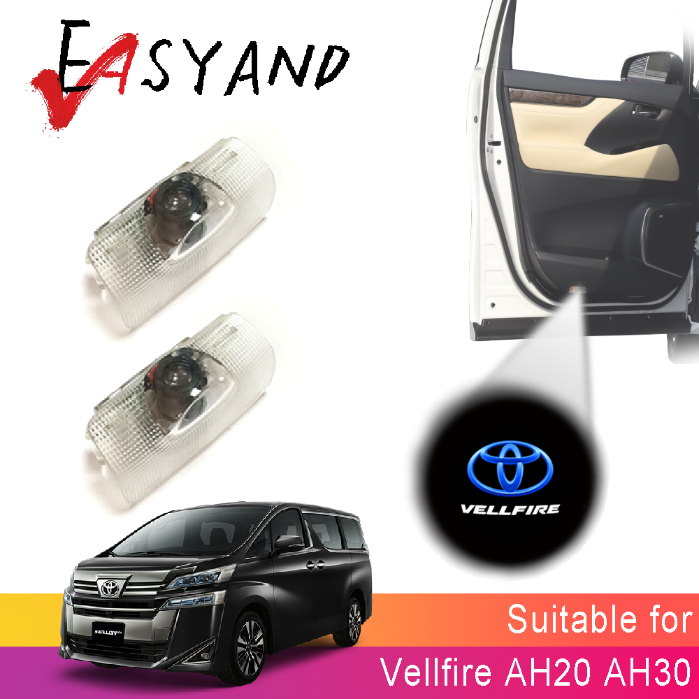 2pcs LED Door Laser Logo Projector for Toyota Vellfire AH20 AH30 Welcome Light Original Installed Car Door Lamp ราคา 259 บาท*ส่งฟรี