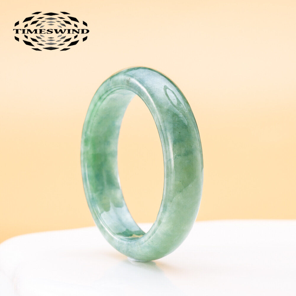  Timeswind ngọc bích tự nhiên xanh hoa nổi đơn giản nam nữ nhẫn cho cặp đôi 