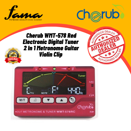 [FAMA]Cherub WMT-578 Red Electronic Digital Tuner - Jenama cherub Harga 68 Ringgit*Penghantaran Percuma