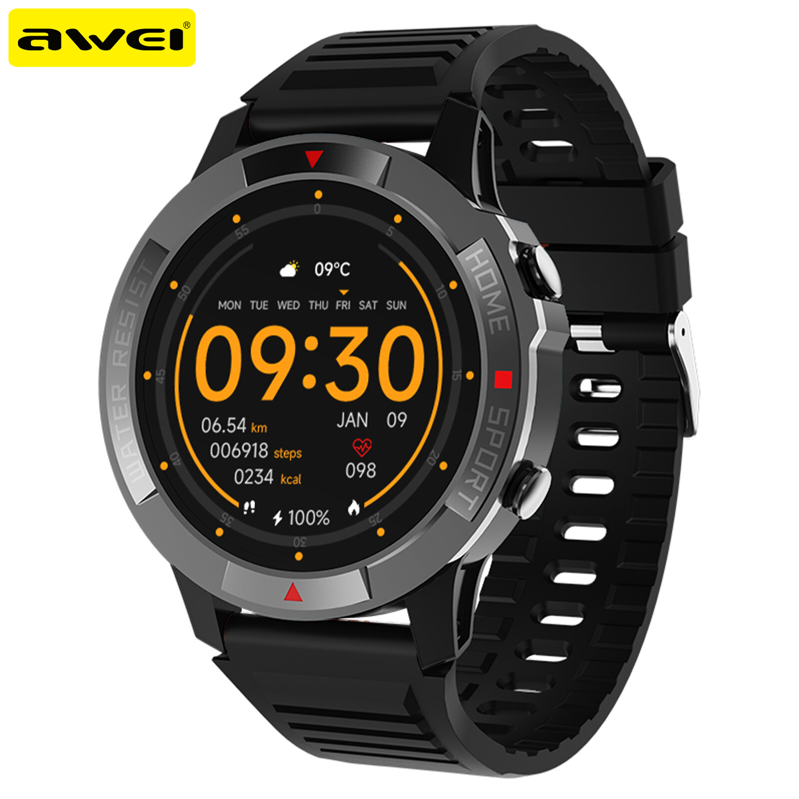 Awei WH1PRO Smart watch IP68 waterproof grade for swimming Store personal