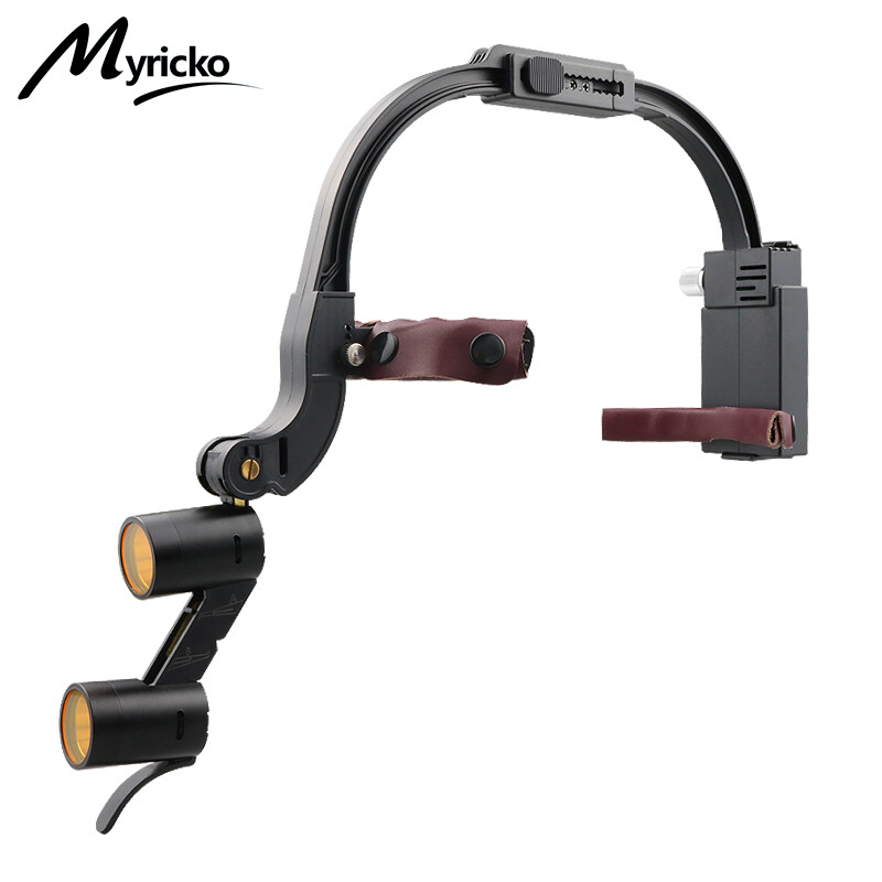 2.5x 3.5x nha khoa LOUPES đèn LED phẫu thuật không dây hoạt động đèn nha sĩ công cụ ống nhòm kính lúp y tế đèn pha