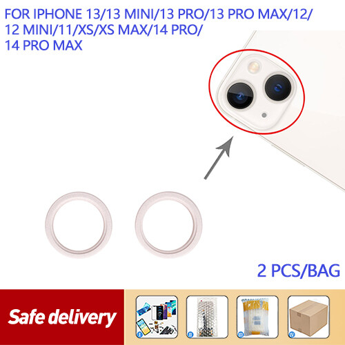 2 cái camera phía sau tròng kính kim loại bên ngoài bảo vệ vòng vành nẹp cho Iphone 13 Mini/iPhone 13/Iphone 12/12 Mini/iPhone 11/XS & XS Max/13 Pro/13 Pro Max/14 Pro/14 Pro tối đa